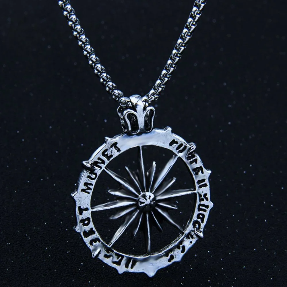 ❤️Fashion Roman clock sun pendant Necklace for women/men, N90201P203